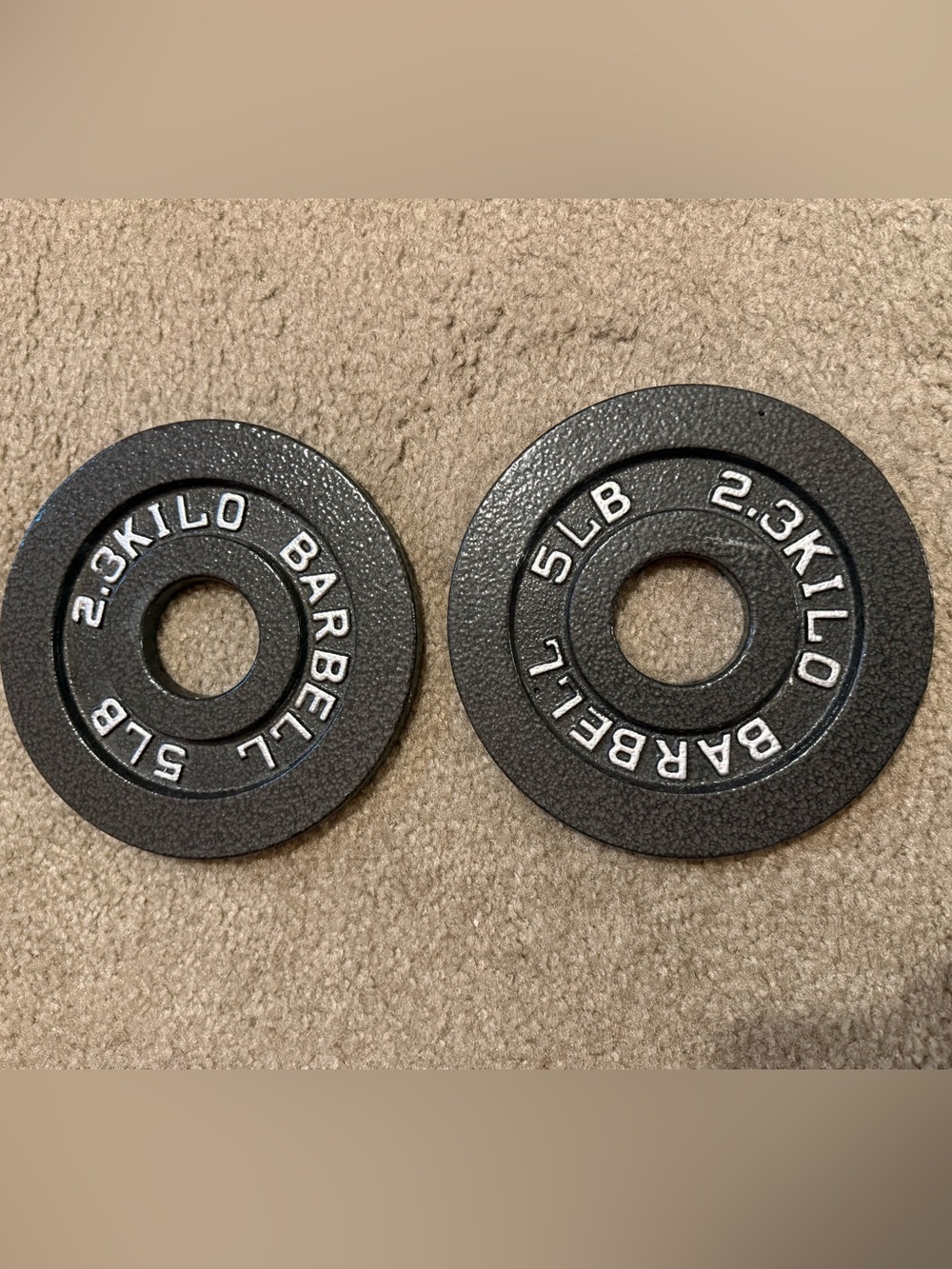 Set of 2 Barbell 5LB (2.3KG) Weight Plate